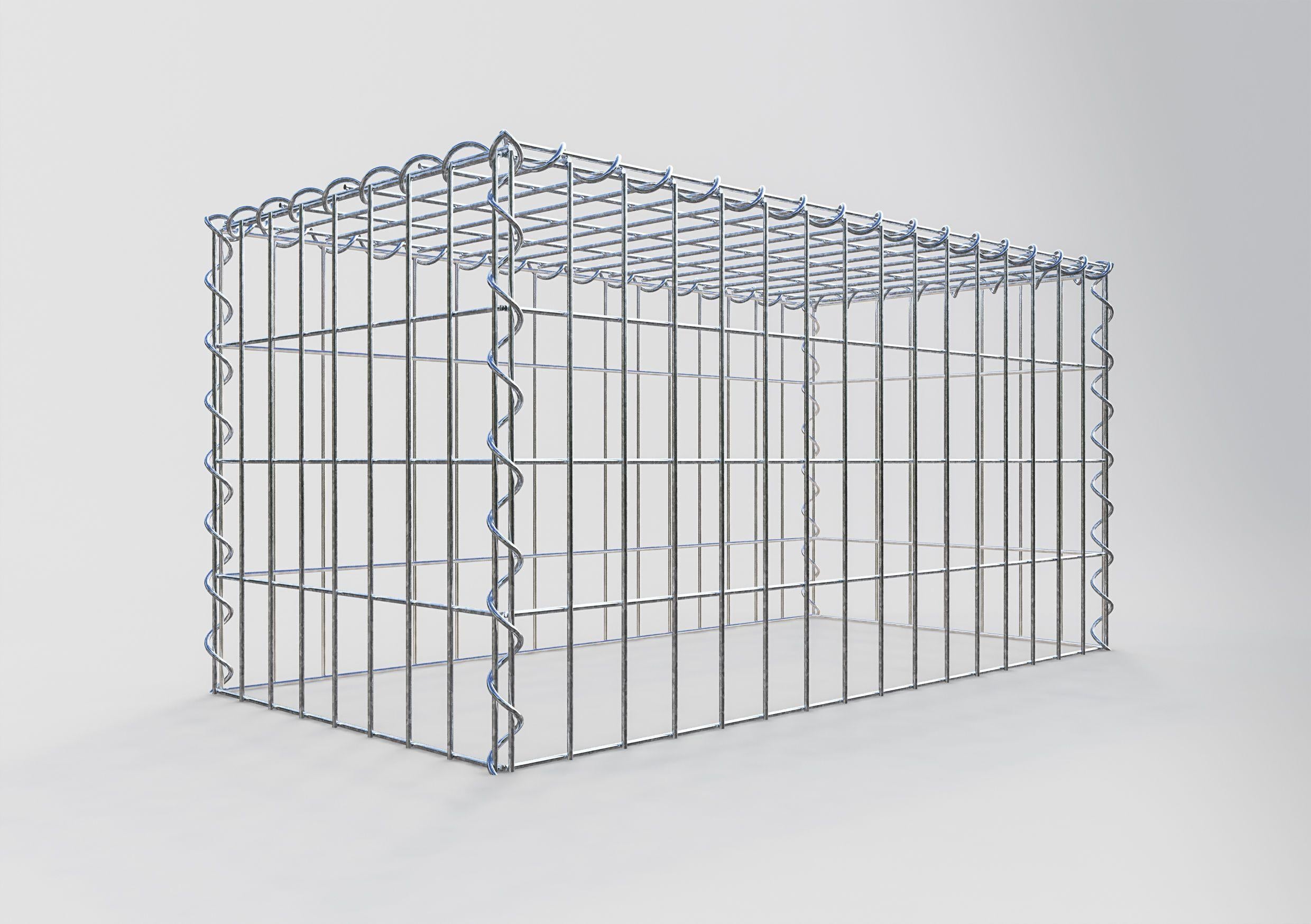 Add-on schanskorf type 3 80 cm x 40 cm x 40 cm (L x H x D), maaswijdte 5 cm x 10 cm, spiraalvormig