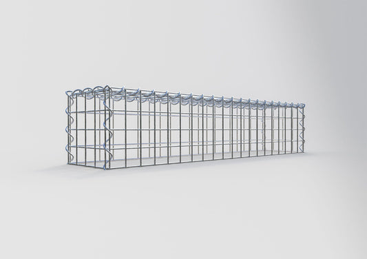 Gabião tipo 3 100 cm x 20 cm x 20 cm (C x A x P), malhagem 5 cm x 5 cm, espiral