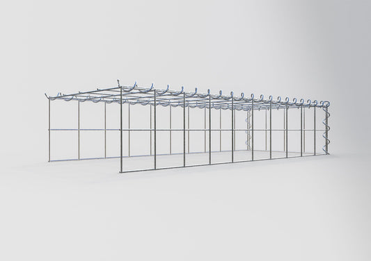 Anbaugabione Typ 4 100 cm x 20 cm x 40 cm (L x H x T), Maschenweite 10 cm x 10 cm, Spirale