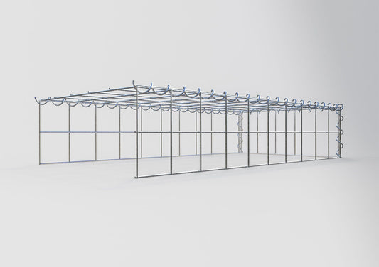 Anbaugabione Typ 4 100 cm x 20 cm x 50 cm (L x H x T), Maschenweite 10 cm x 10 cm, Spirale