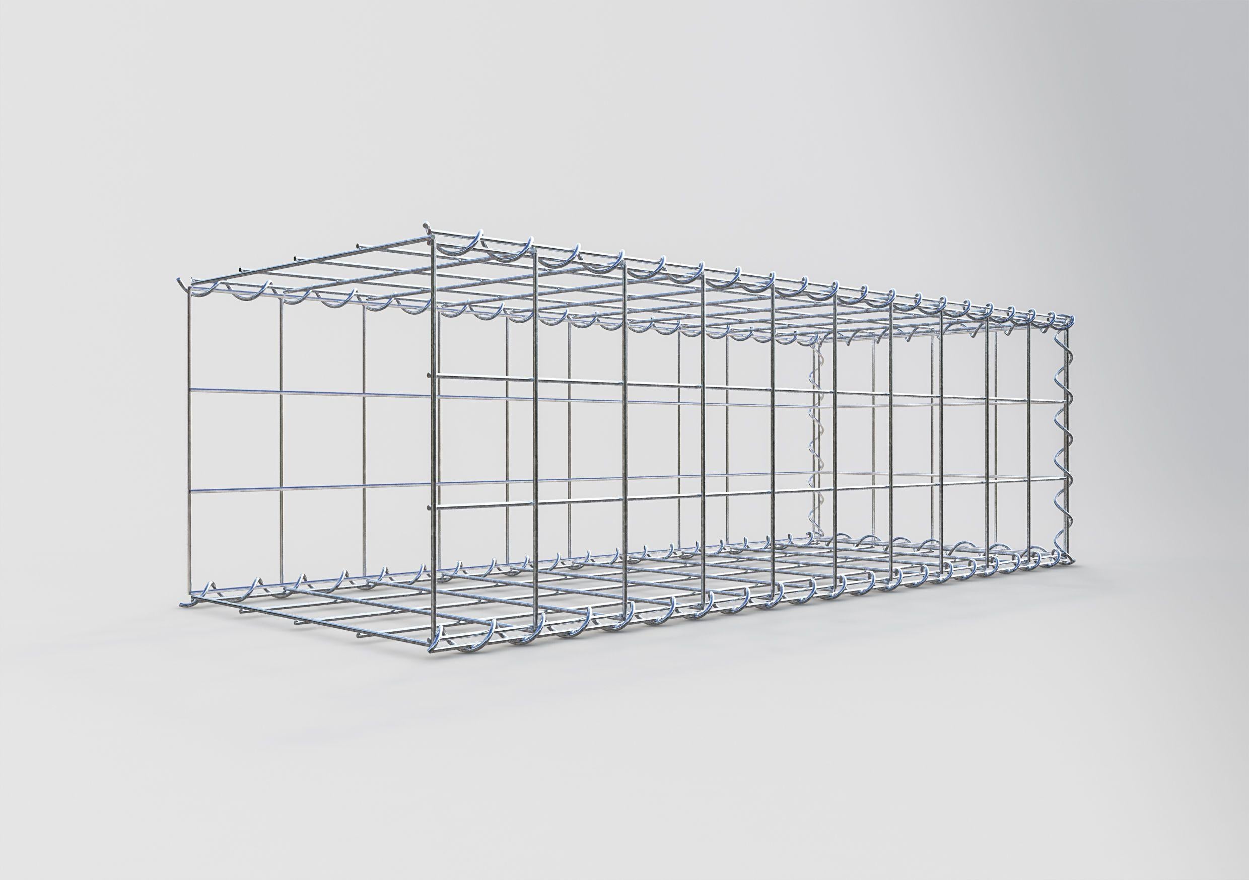 Gabbione aggiuntivo tipo 2 100 cm x 30 cm x 40 cm (L x A x P), maglia 10 cm x 10 cm, spirale