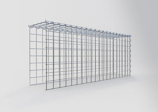 Gabião Tipo 4 100 cm x 40 cm x 20 cm (C x A x P), malhagem 5 cm x 5 cm, espiral