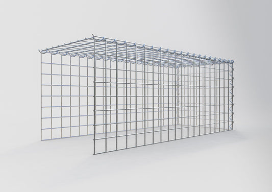 Gabião tipo 4 100 cm x 40 cm x 40 cm (C x A x P), malhagem 5 cm x 5 cm, espiral