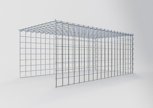 Gabião tipo 4 100 cm x 40 cm x 50 cm (C x A x P), malhagem 5 cm x 5 cm, espiral