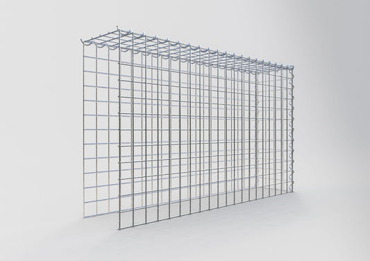 Gabion rapporté type 4 100 cm x 60 cm x 20 cm (L x H x P), mailles 5 cm x 5 cm, spirale