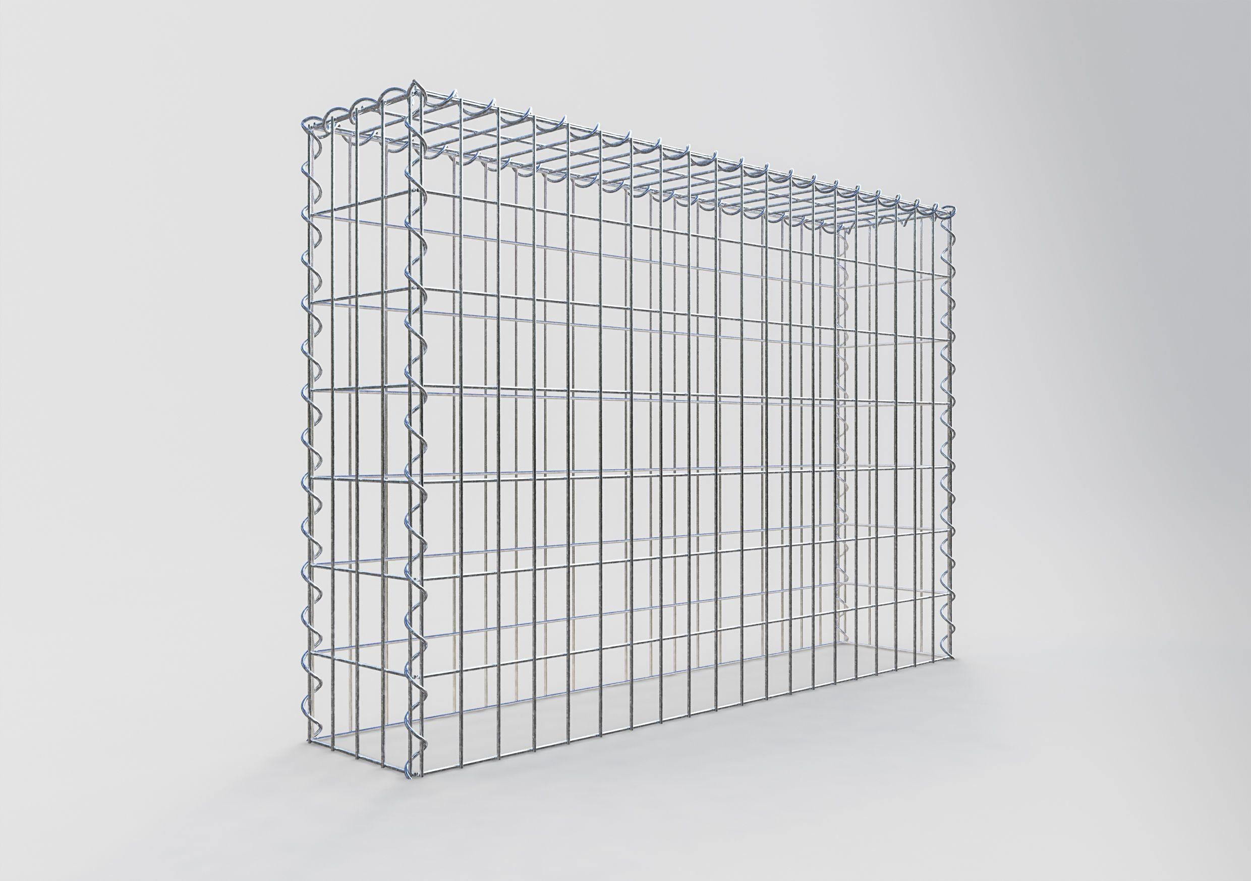 Add-on schanskorf type 3 100 cm x 70 cm x 20 cm (L x H x D), maaswijdte 5 cm x 10 cm, spiraalvormig