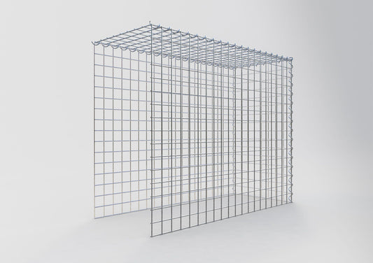 Gabião Tipo 4 100 cm x 80 cm x 40 cm (C x A x P), malhagem 5 cm x 5 cm, espiral