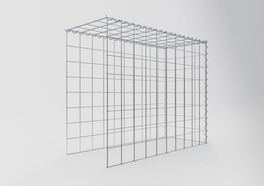 Gabião tipo 4 100 cm x 80 cm x 40 cm (C x A x P), malhagem 10 cm x 10 cm, espiral