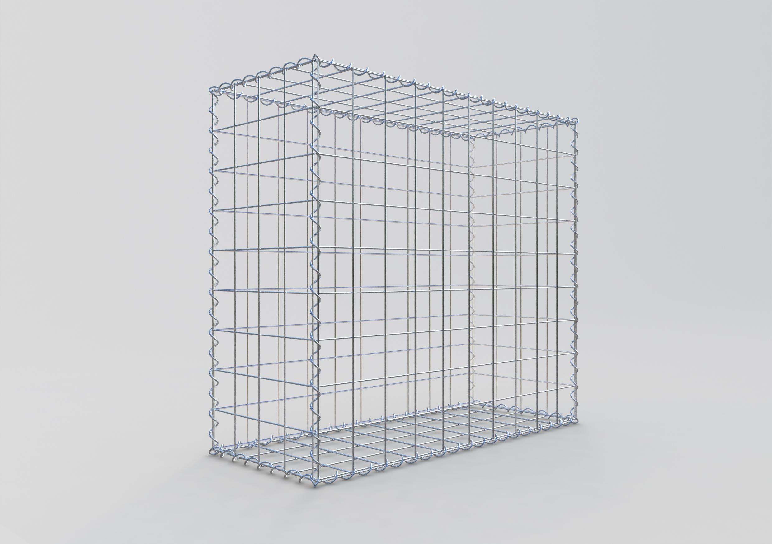 Gabion 100 cm x 90 cm x 40 cm (L x H x P), mailles 10 cm x 10 cm, spirale