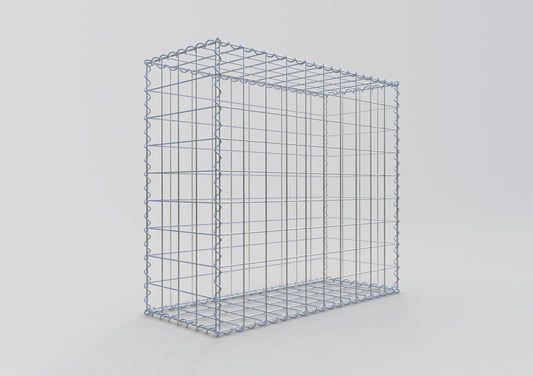 Gabbione 100 cm x 90 cm x 40 cm (L x H x P), maglia 10 cm x 10 cm, spirale