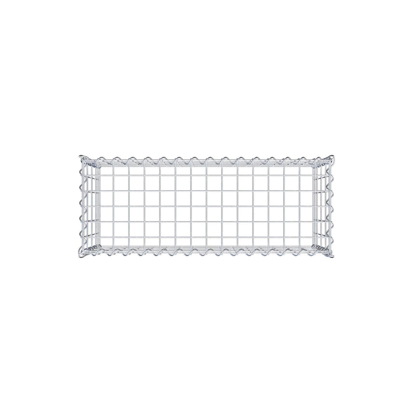 Anbaugabione Typ 3 80 cm x 40 cm x 30 cm (L x H x T), Maschenweite 5 cm x 10 cm, Spirale