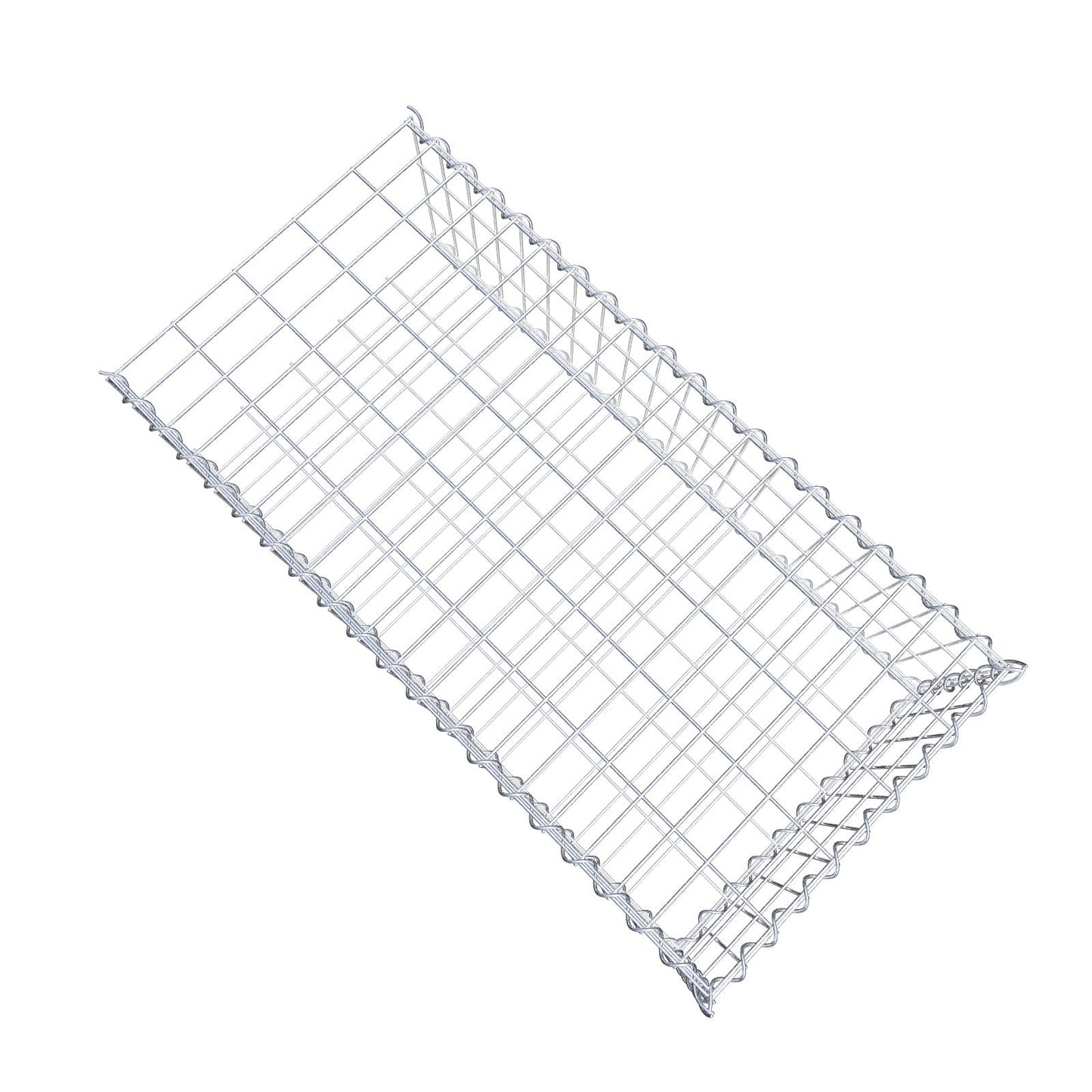 Anbaugabione Typ 2 100 cm x 30 cm x 50 cm (L x H x T), Maschenweite 5 cm x 10 cm, Spirale