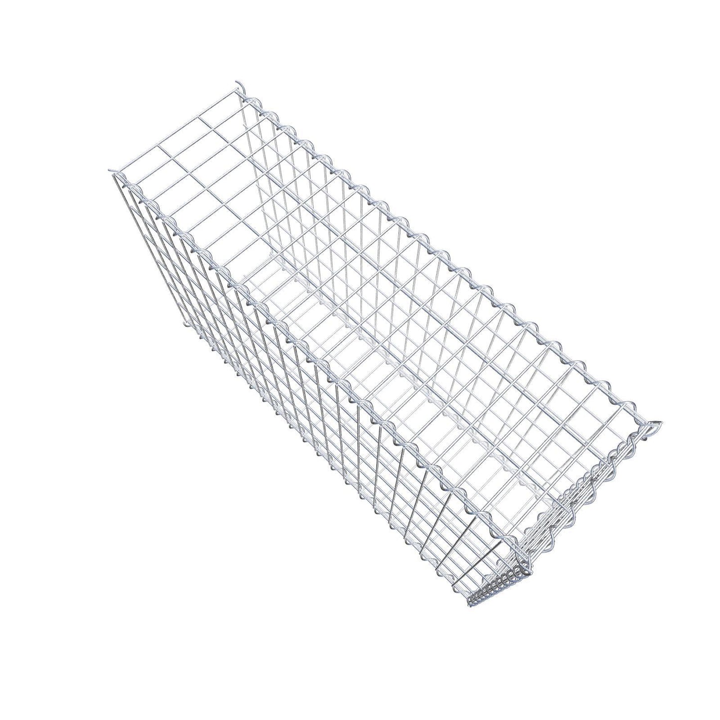 Aangegroeide schanskorf type 2 100 cm x 60 cm x 30 cm (L x H x D), maaswijdte 5 cm x 10 cm, spiraal