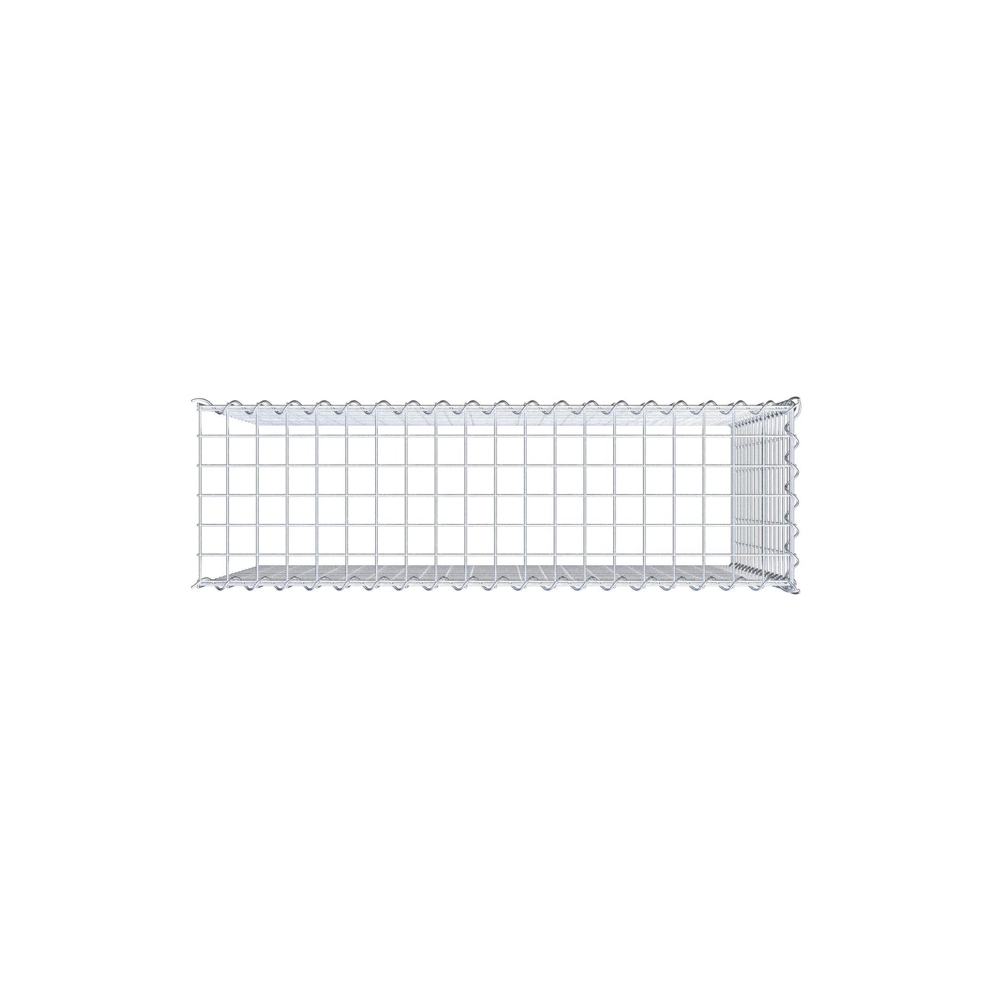 Gabião tipo 4 100 cm x 80 cm x 30 cm (C x A x P), malhagem 5 cm x 5 cm, espiral