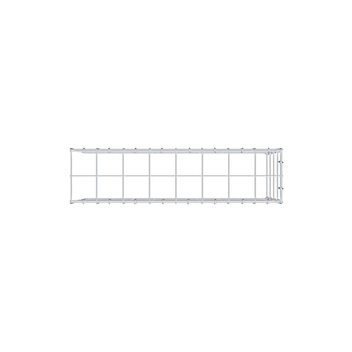 Pila adicional tipo 4 80 cm x 40 cm x 20 cm (L x A x P), malla 10 cm x 10 cm, anillo en C