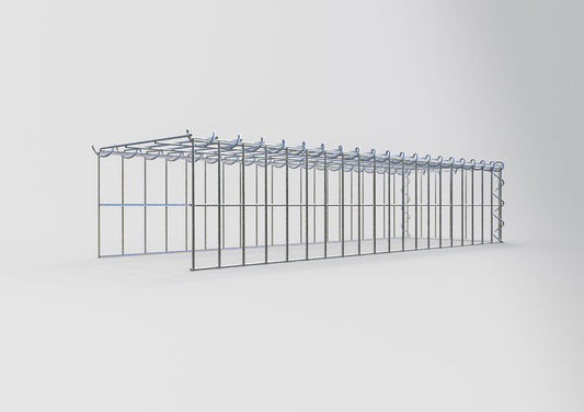 Gabião tipo 4 100 cm x 20 cm x 30 cm (C x A x P), malhagem 5 cm x 10 cm, espiral