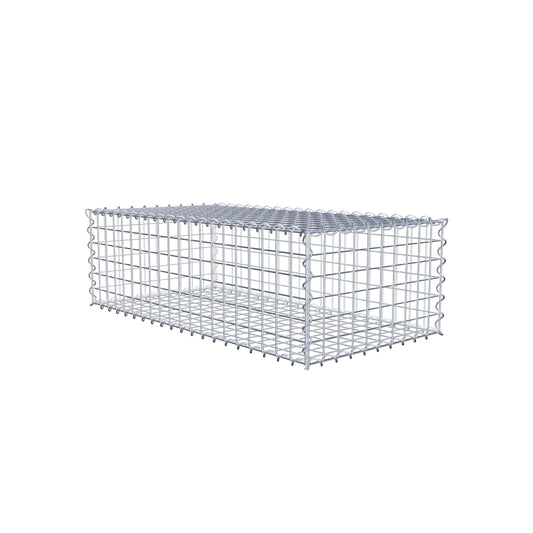 Gabione 100 cm x 30 cm x 50 cm (L x H x T), Maschenweite 5 cm x 5 cm, Spirale