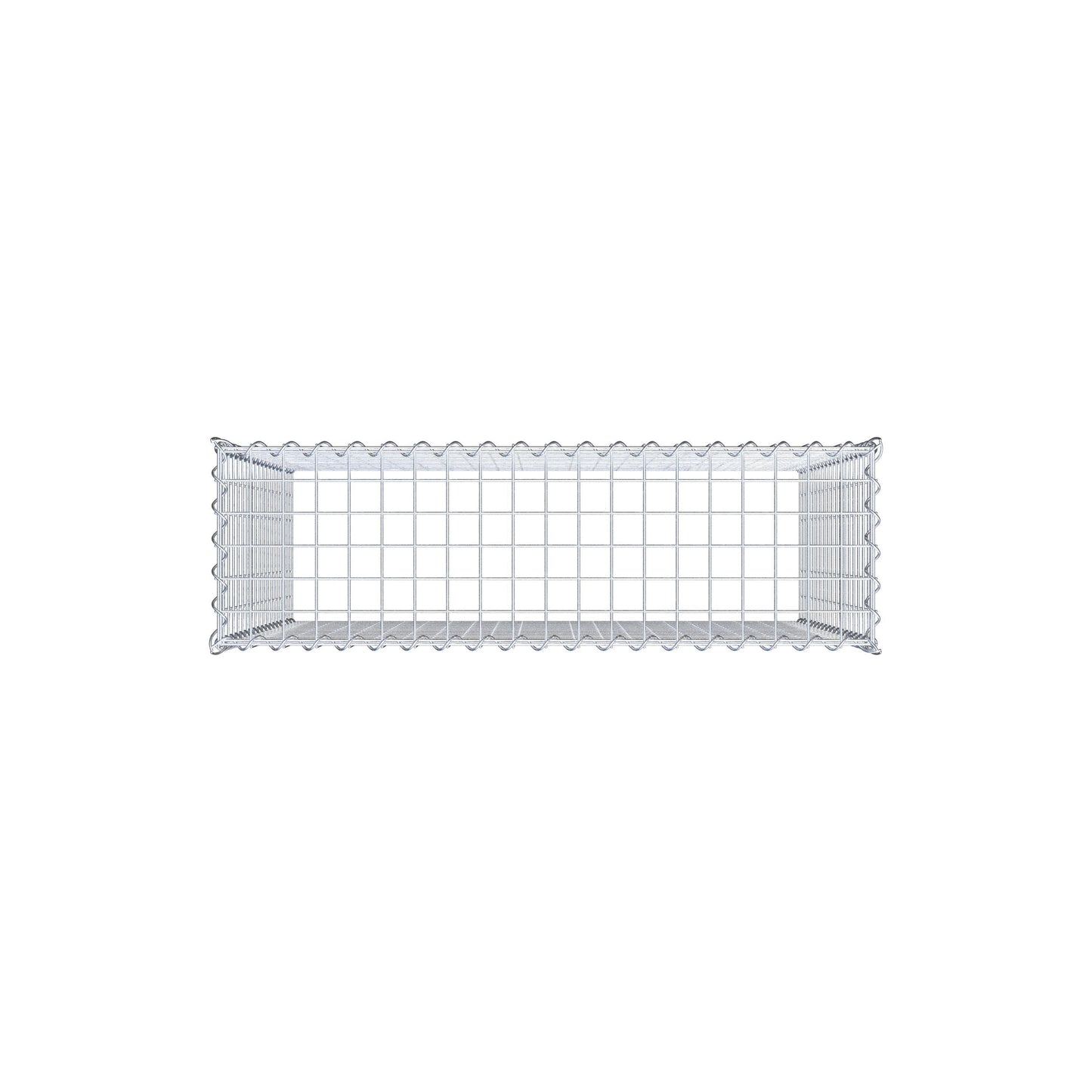 Anbaugabione Typ 3 100 cm x 90 cm x 30 cm (L x H x T), Maschenweite 5 cm x 5 cm, Spirale