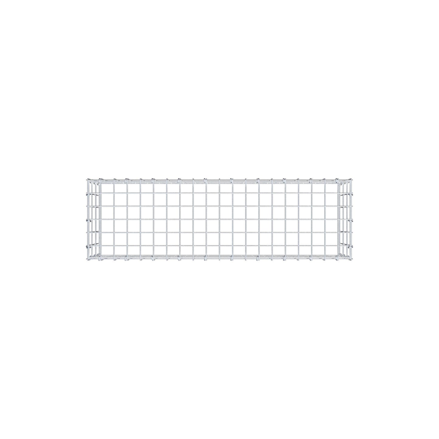 Gabião Tipo 3 100 cm x 30 cm x 30 cm (C x A x P), malhagem 5 cm x 10 cm, anel C