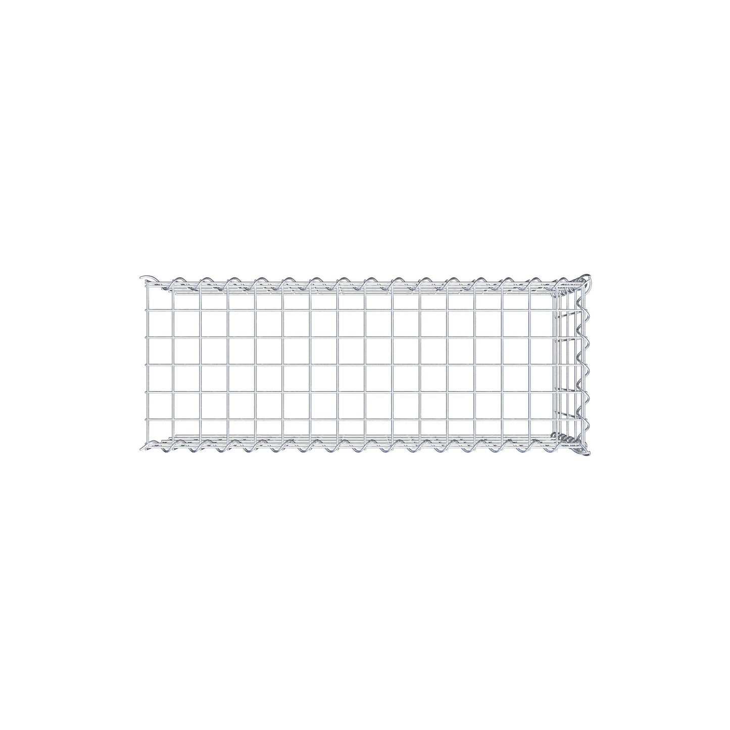 Anbaugabione Typ 4 80 cm x 40 cm x 30 cm (L x H x T), Maschenweite 5 cm x 10 cm, Spirale
