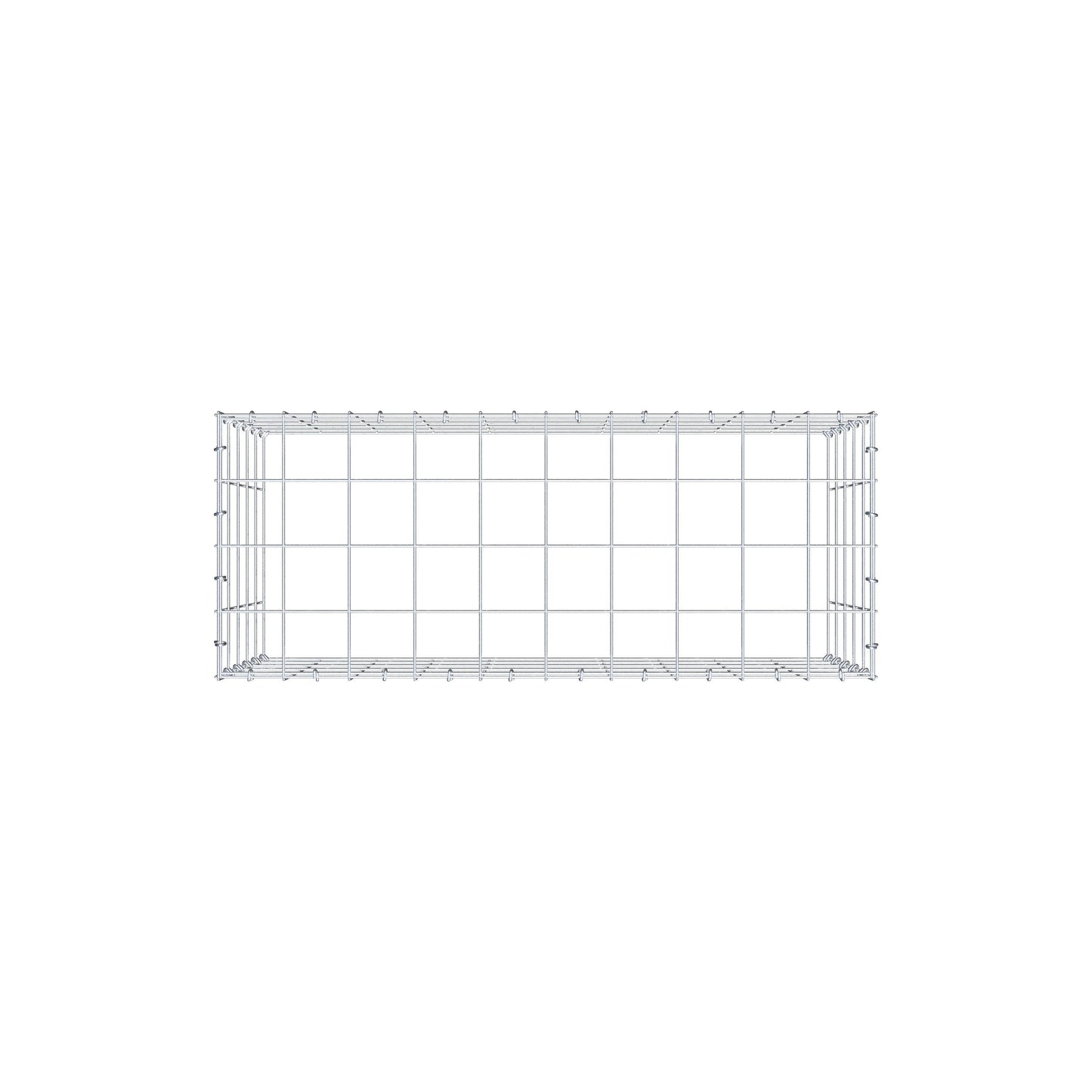 Gabbione aggiuntivo di tipo 3 100 cm x 50 cm x 40 cm (L x H x P), maglia 10 cm x 10 cm, anello a C