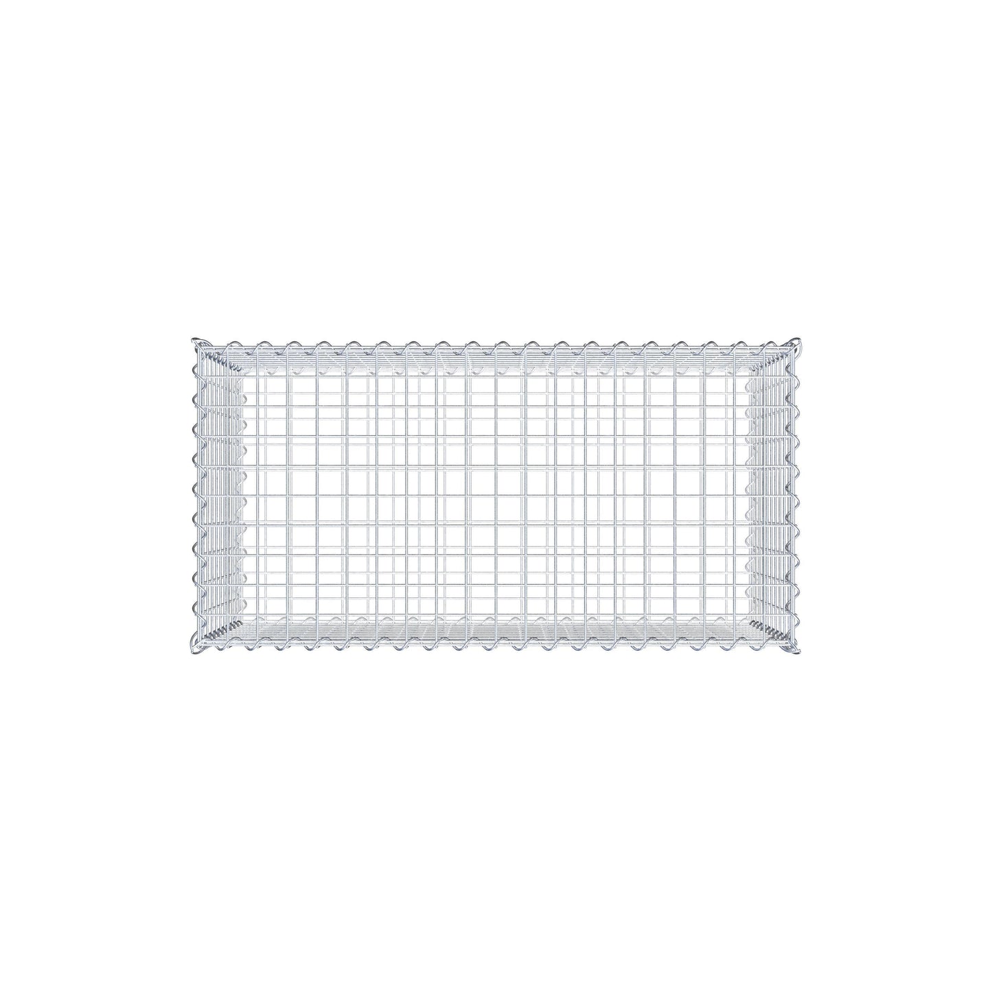 Set of 2 gabions 100 cm x 50 cm x 50 cm (L x H x D), mesh size 5 x 5 cm, spiral