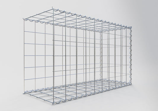 Anbaugabione Typ 2 100 cm x 60 cm x 40 cm (L x H x T), Maschenweite 10 cm x 10 cm, Spirale