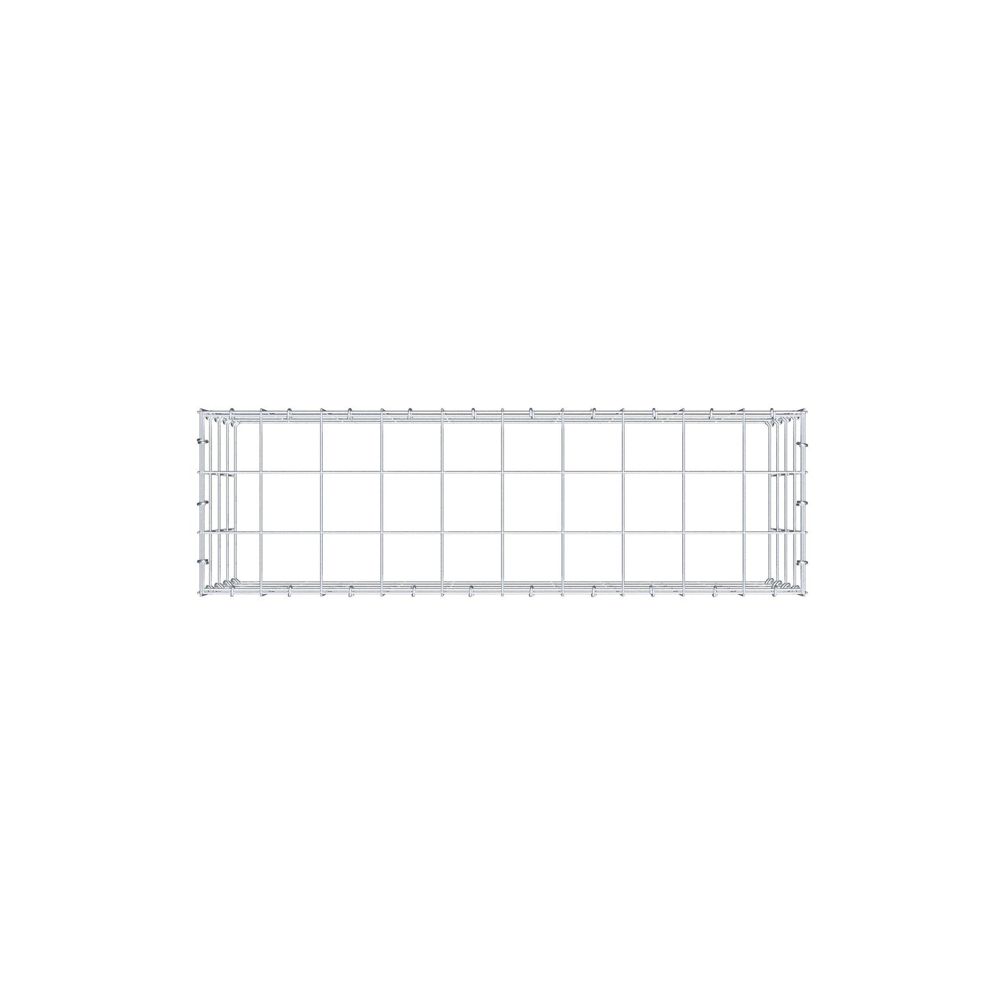 Fourche rapportée type 3 100 cm x 40 cm x 30 cm (L x H x P), mailles 10 cm x 10 cm, anneau en C