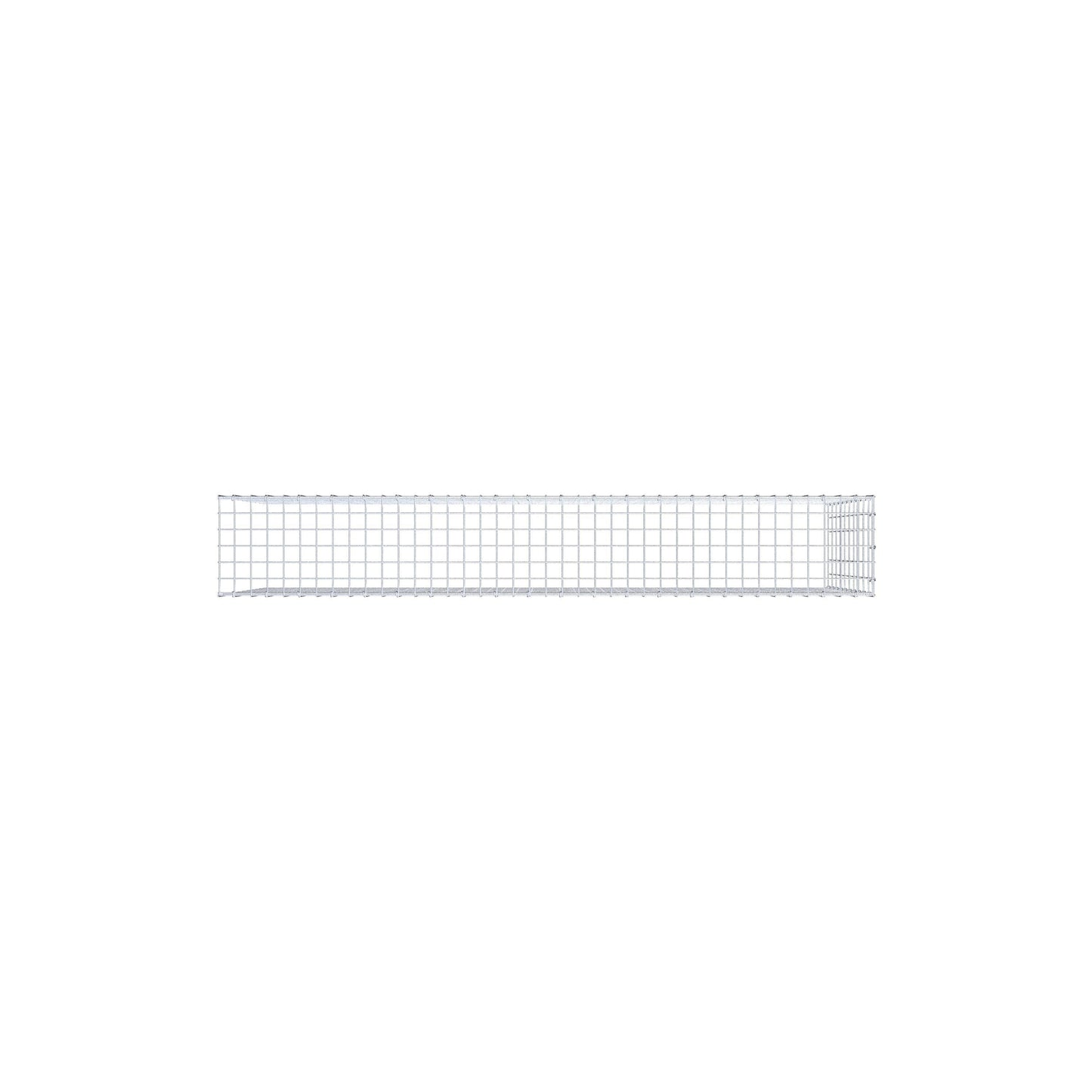 Monteret gabion type 4 200 cm x 100 cm x 30 cm (L x H x D), maskestørrelse 5 cm x 10 cm, C-ring