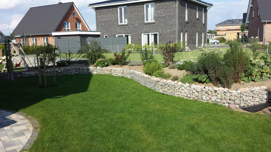 Set van 2 schanskorven 100 cm x 50 cm x 30 cm (L x H x D), maaswijdte 5 x 5 cm, spiraalvormig
