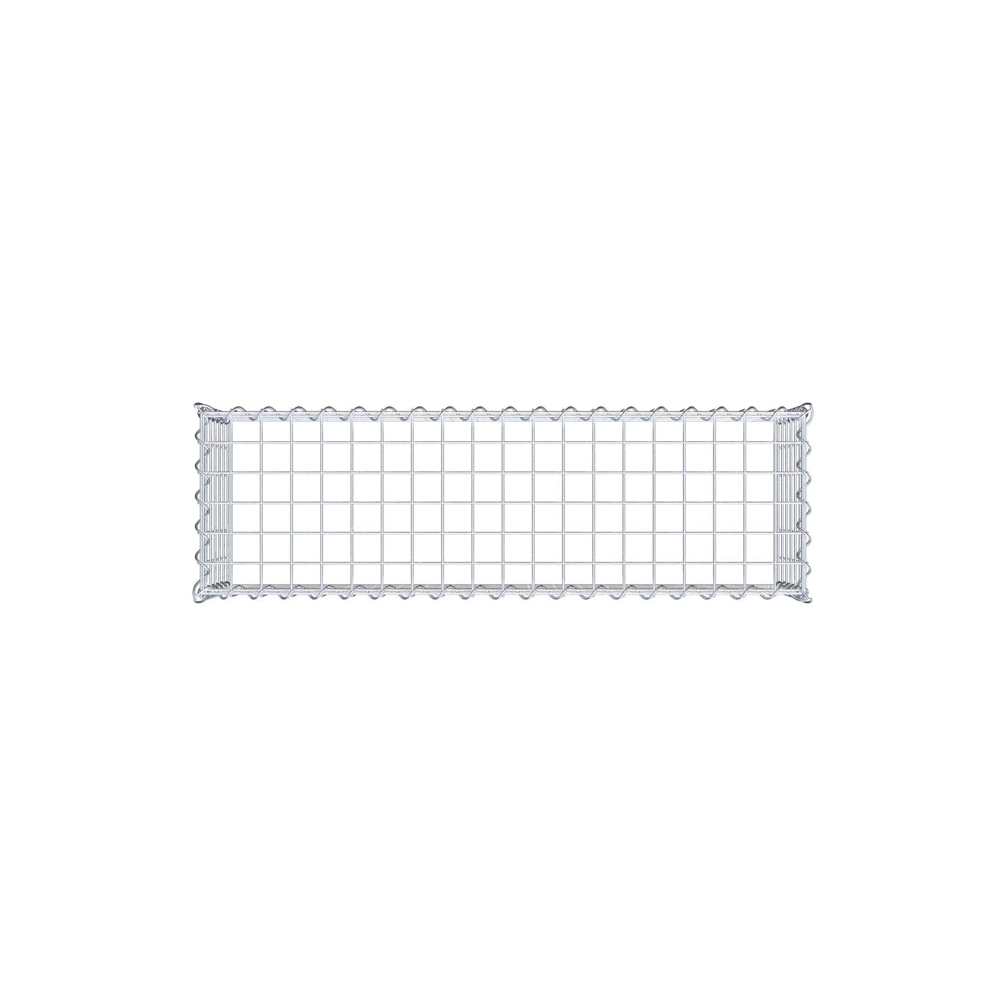 Opvokset gabion type 3 100 cm x 30 cm x 30 cm (L x H x D), maskestørrelse 5 cm x 5 cm, spiral