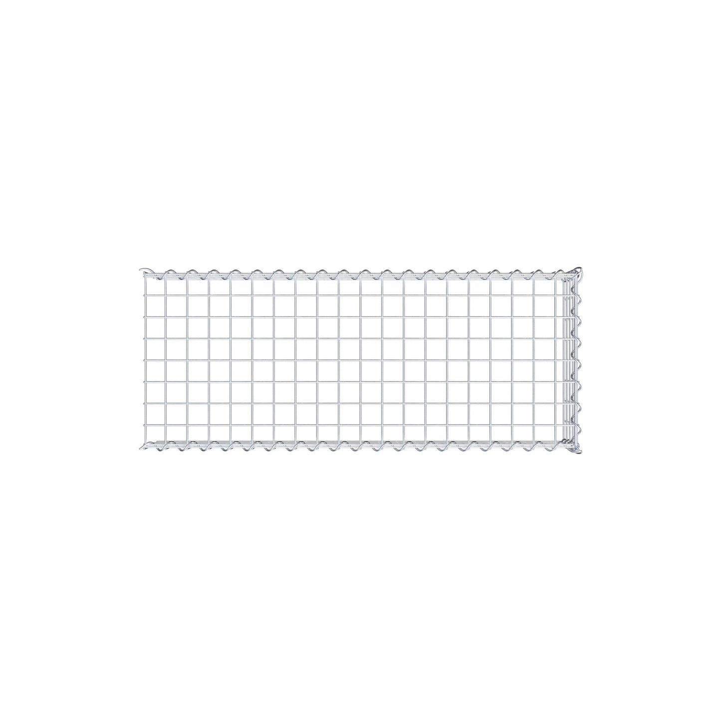 Anbaugabione Typ 4 100 cm x 20 cm x 40 cm (L x H x T), Maschenweite 5 cm x 5 cm, Spirale