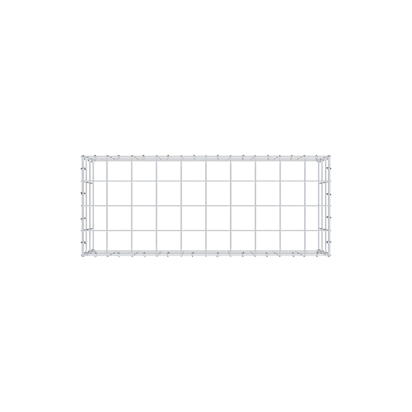 Fourche rapportée type 3 100 cm x 30 cm x 40 cm (L x H x P), mailles 10 cm x 10 cm, anneau C