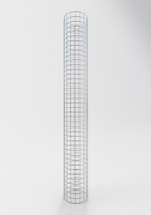 Gabionensäule rund 27 cm Durchmesser, 200 cm Höhe, Maschenweite 5 cm x 5 cm