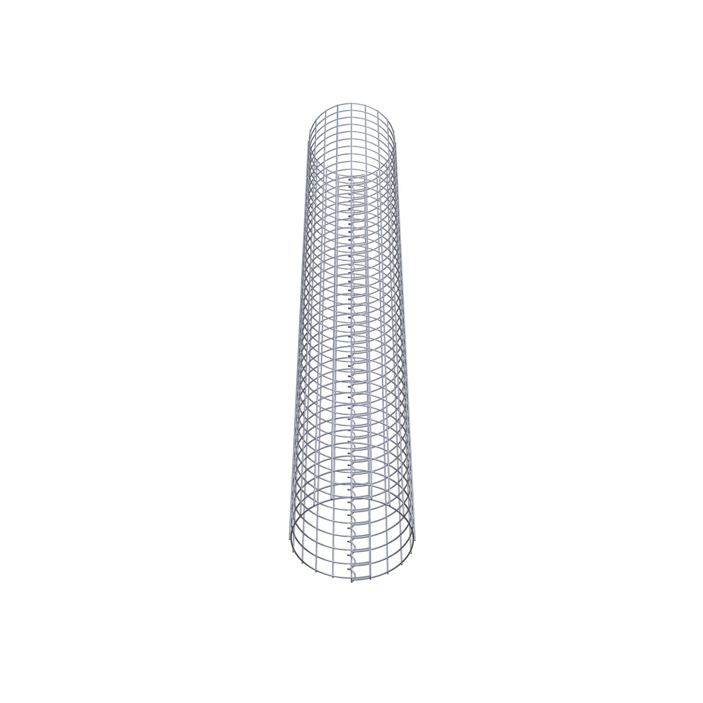 Colonna di gabbioni rotonda 32 cm di diametro, 200 cm di altezza, maglia 5 cm x 5 cm