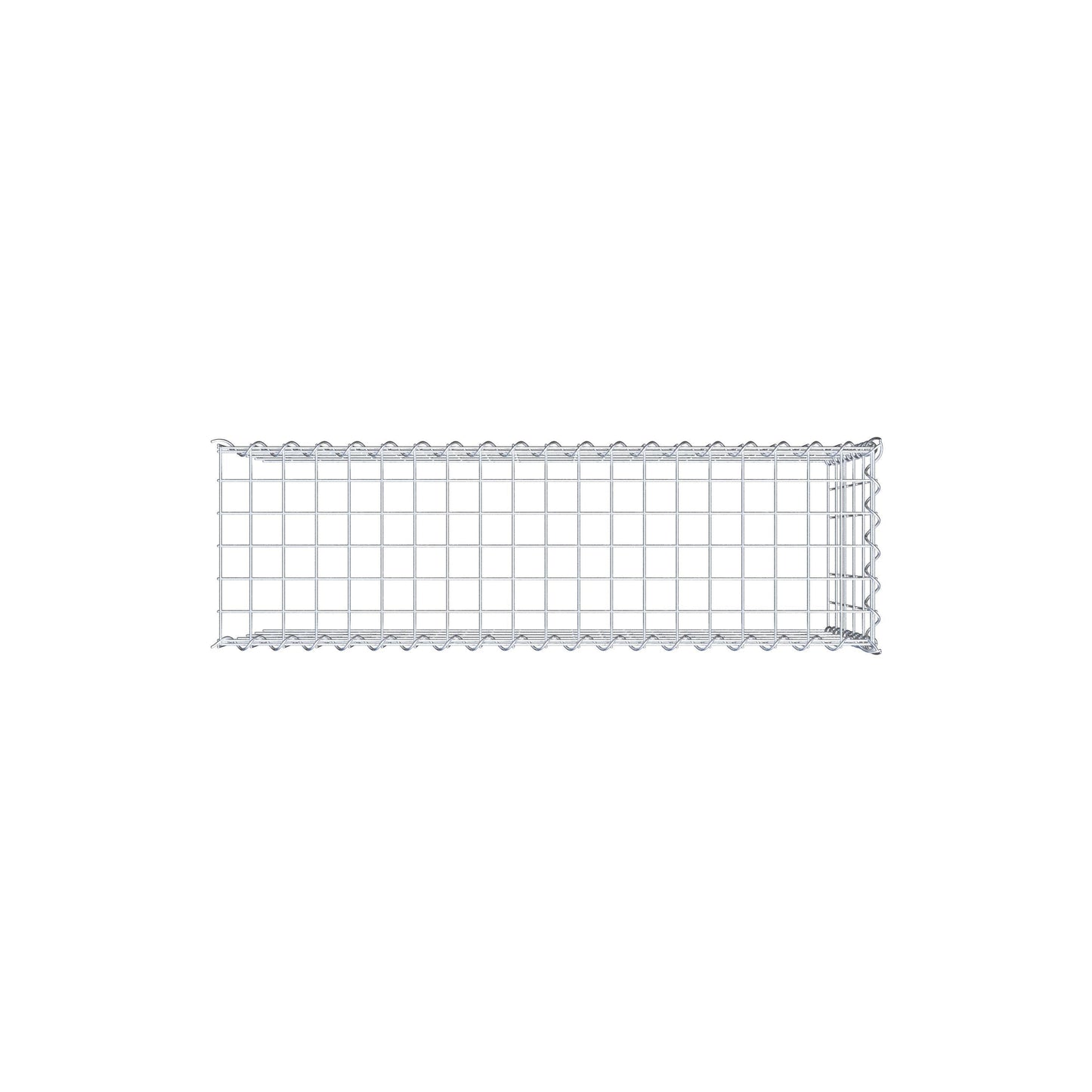 Opvokset gabion type 4 100 cm x 50 cm x 30 cm (L x H x D), maskestørrelse 5 cm x 10 cm, spiral