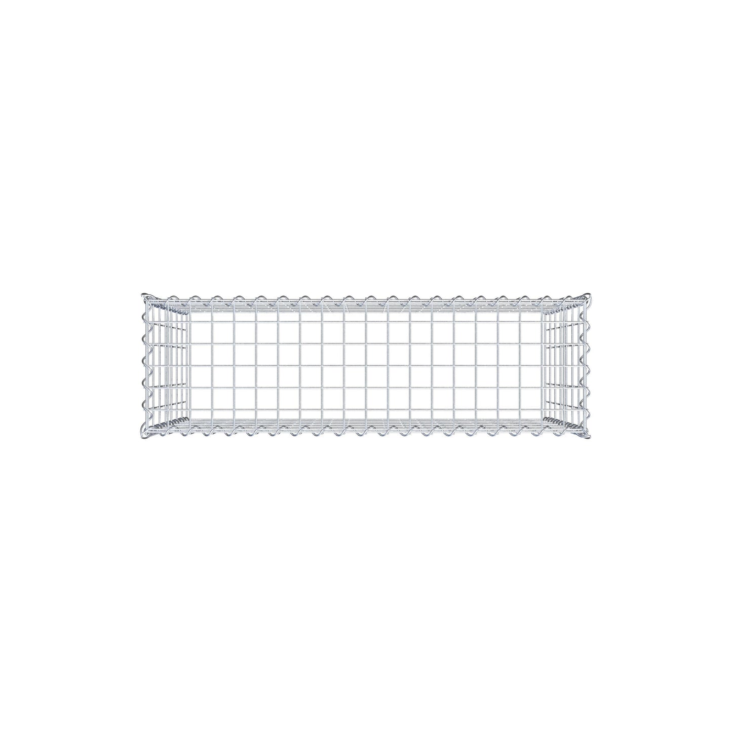 Gavión adulto tipo 3 100 cm x 70 cm x 30 cm (largo x alto x profundidad), tamaño de malla 5 cm x 10 cm, espiral