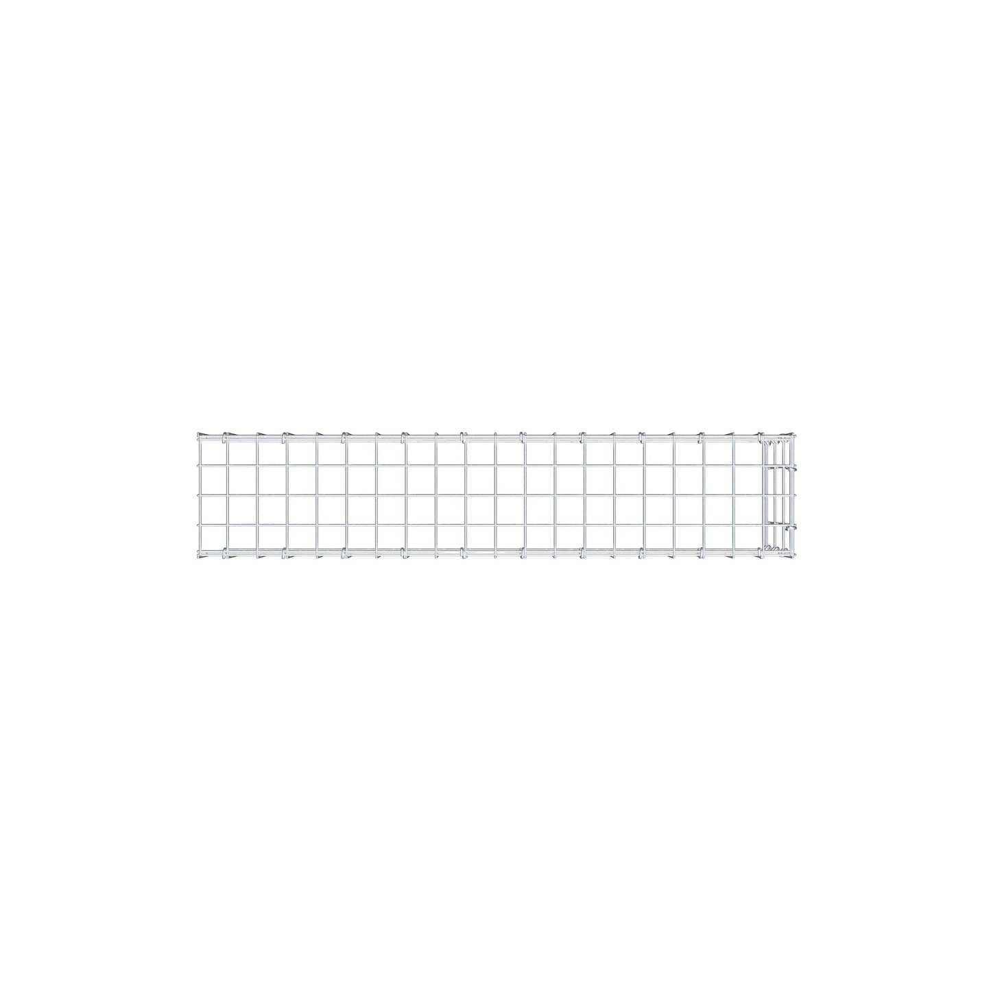 Gabião Tipo 4 100 cm x 30 cm x 20 cm (C x A x P), malhagem 5 cm x 10 cm, anel C