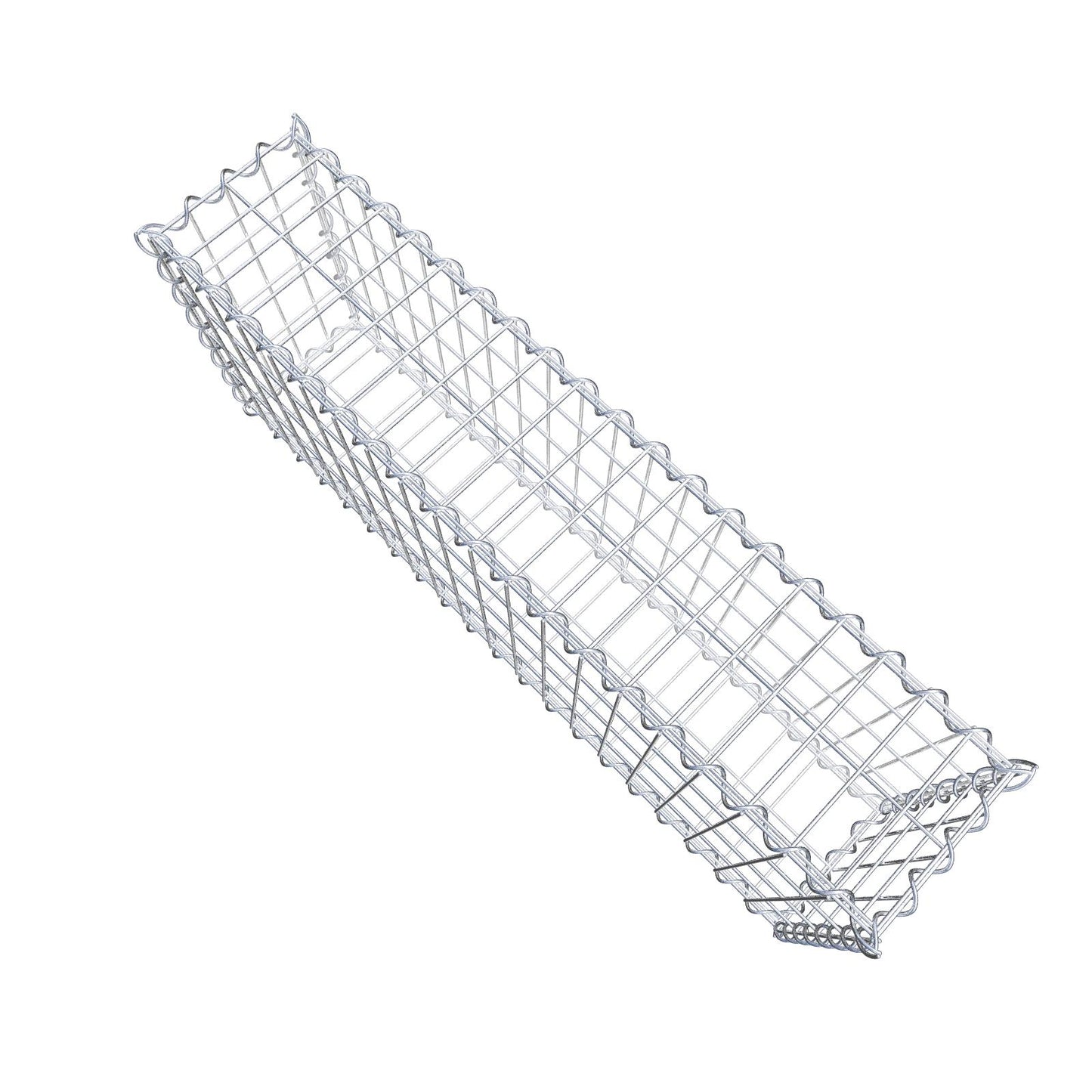 Gabion 100 cm x 40 cm x 20 cm (L x H x P), mailles 5 cm x 10 cm, spirale