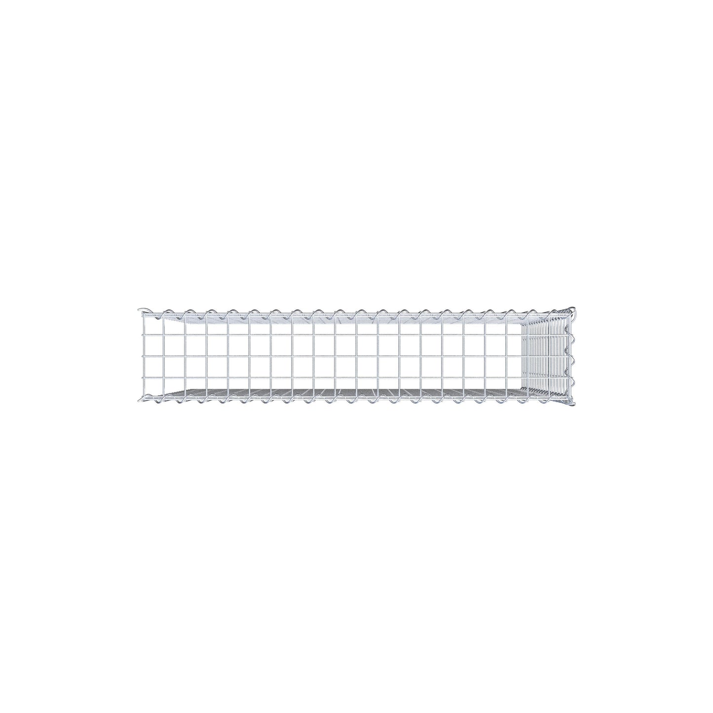 Anbaugabione Typ 4 100 cm x 90 cm x 20 cm (L x H x T), Maschenweite 5 cm x 5 cm, Spirale