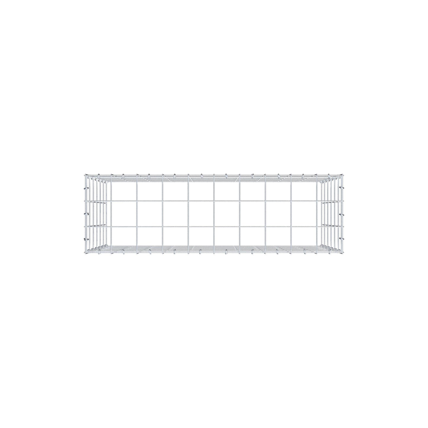 Anbaugabione Typ 3 100 cm x 60 cm x 30 cm (L x H x T), Maschenweite 10 cm x 10 cm, C-Ring