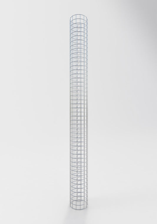 Gabionensäule rund 22 cm Durchmesser, 230 cm Höhe, Maschenweite 5 cm x 5 cm