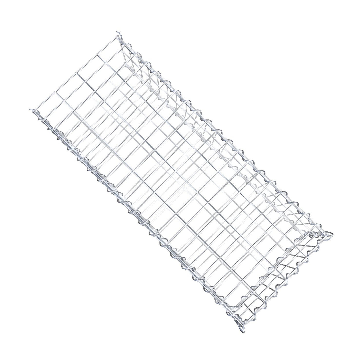 Anbaugabione Typ 2 100 cm x 20 cm x 40 cm (L x H x T), Maschenweite 5 cm x 10 cm, Spirale