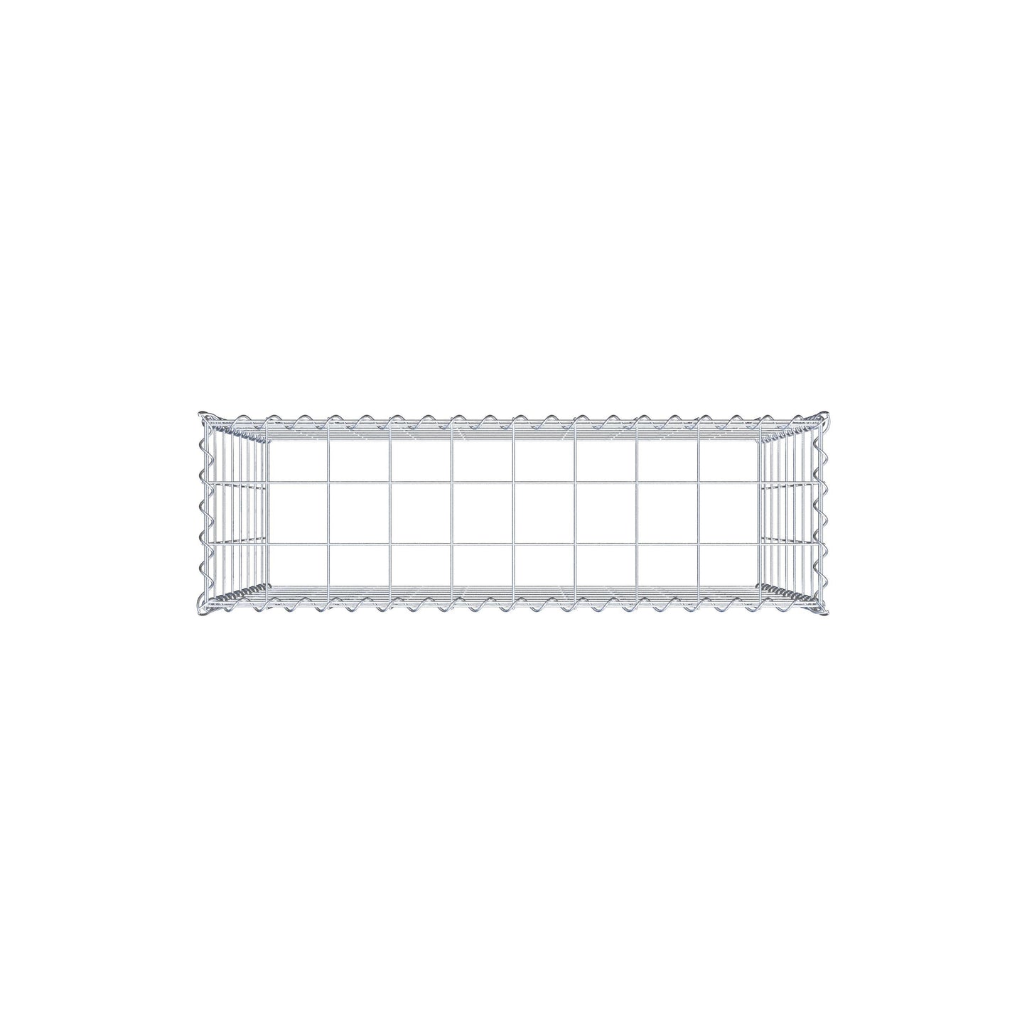 Udvokset gabion type 3 100 cm x 80 cm x 30 cm (L x H x D), maskestørrelse 10 cm x 10 cm, spiral