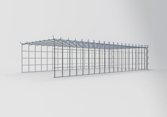 Gabião tipo 4 100 cm x 20 cm x 40 cm (C x A x P), malhagem 5 cm x 5 cm, espiral
