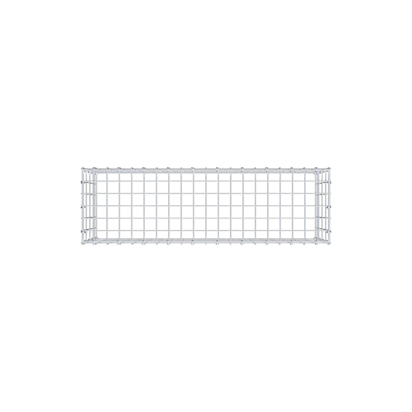 Gabião Tipo 3 100 cm x 40 cm x 30 cm (C x A x P), malhagem 5 cm x 10 cm, anel C
