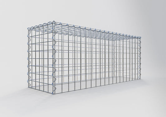 Opvokset gabion type 3 100 cm x 40 cm x 30 cm (L x H x D), maskestørrelse 5 cm x 5 cm, spiral