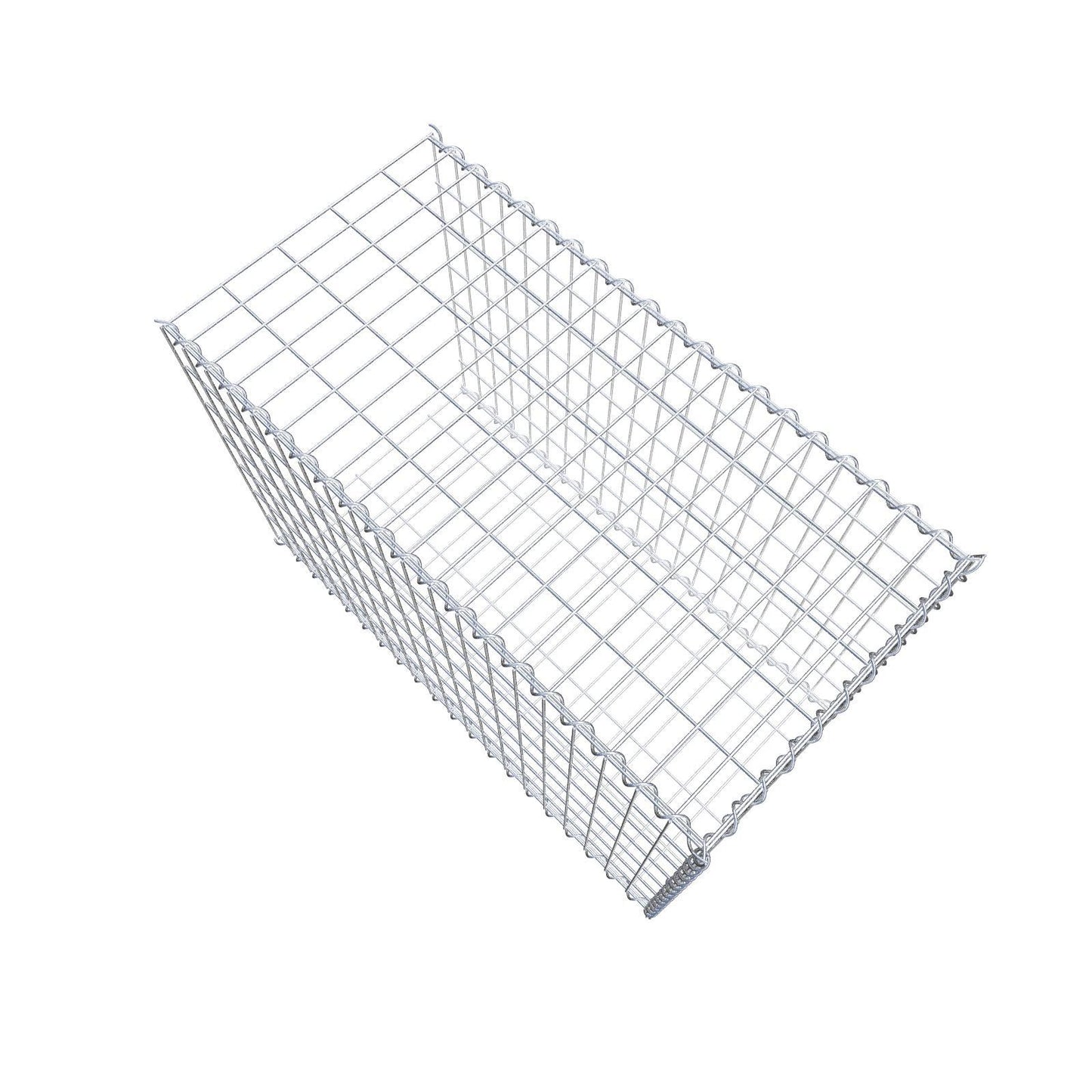 Gabbione aggiuntivo tipo 2 100 cm x 70 cm x 50 cm (L x H x P), dimensione maglia 5 cm x 10 cm, a spirale