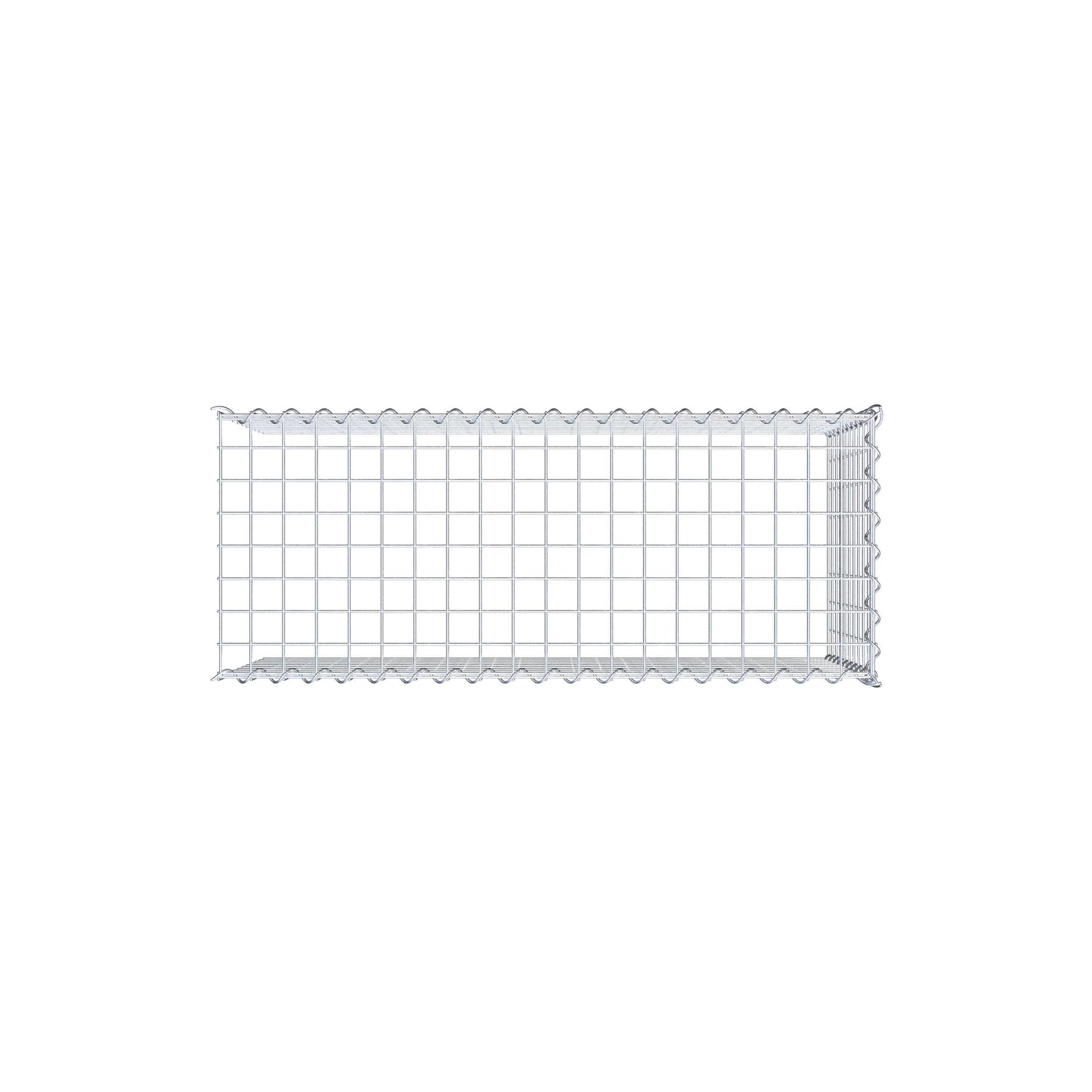 Anbaugabione Typ 4 100 cm x 50 cm x 40 cm (L x H x T), Maschenweite 5 cm x 5 cm, Spirale