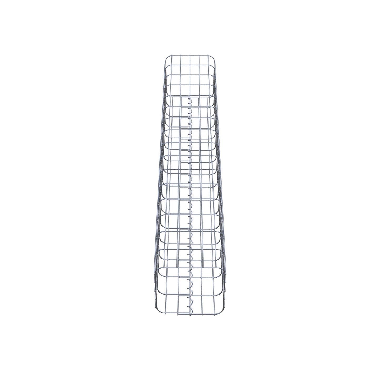 Gabionsøjle firkantet 27 cm x 27 cm, 160 cm højde, MW 5 cm x 10 cm